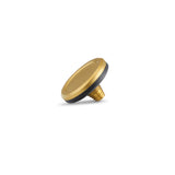 Soft Release Button, Brass, Blasted Finish
