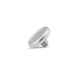 Soft Release Button, Aluminium, Silver Anodized