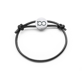 Leica Bracelet with Pendant, leather, black, 100 YEARS OF LEICA