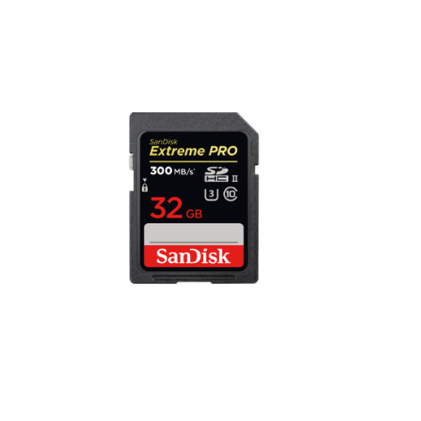 Sandisk Extreme Pro® SDHC 300mb/s UHS-II Sd Card - 32gb