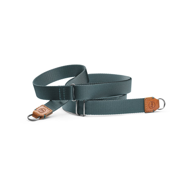 Leica D-Lux 8 Carrying strap, fabric, leather, cognac/petrol