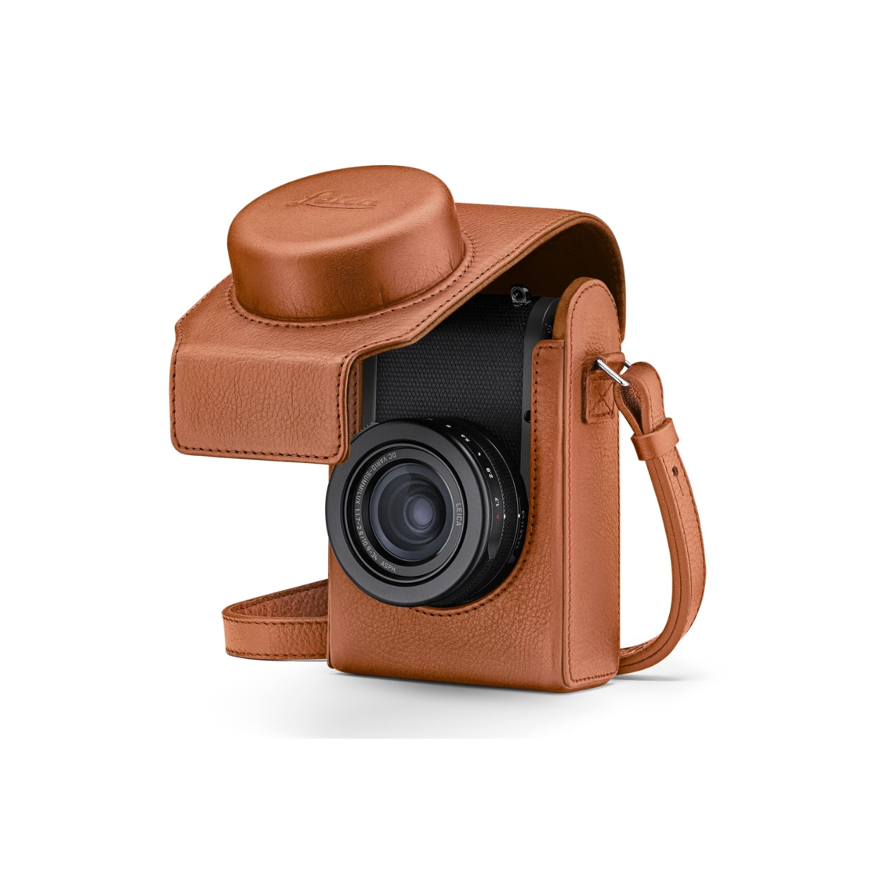 Leica D-Lux 8, Camera case, leather, cognac