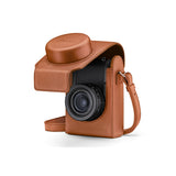 Leica D-Lux 8, Camera case, leather, cognac