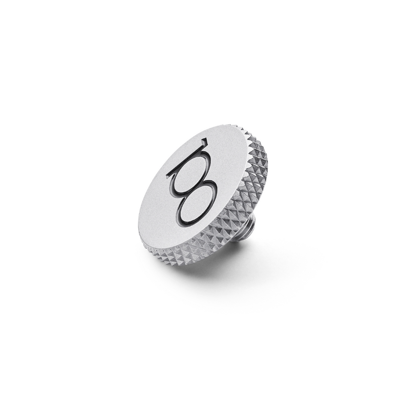 Soft Release Button, Brass, silver chrome, 100 YEARS OF LEICA