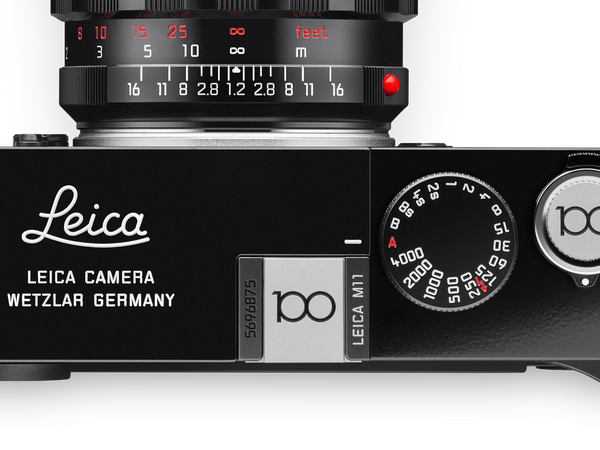 Hot Shoe Cover, Brass, silver chrome, 100 YEARS OF LEICA