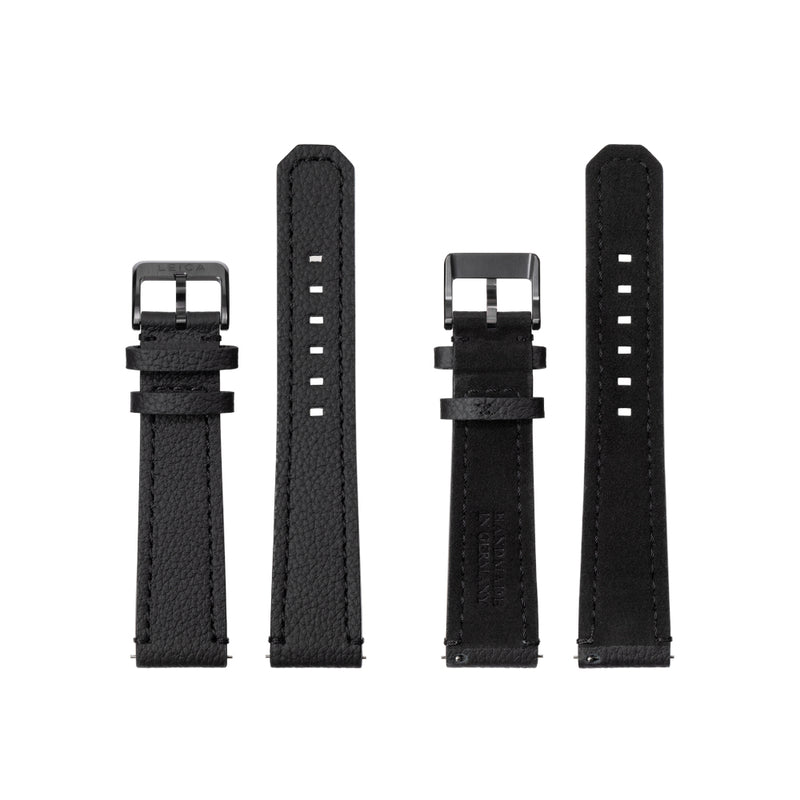 Leica ZM 1/ ZM 2 Monochrom Edition Bovine Leather Watch Strap, Black