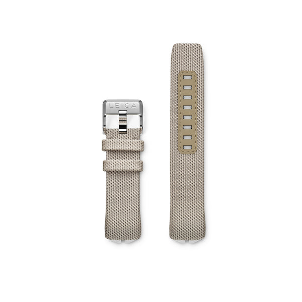 Leica ZM 12 Fabric Strap, Beige ,with Mounted Stainless Steel Pin Buckle