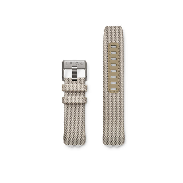 Leica ZM 12 Fabric Strap, Beige, with Mounted Titanium Pin Buckle