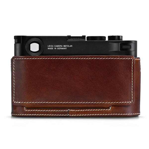 Leica M10 Leather Camera Protector, Vintage Brown