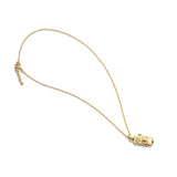 Leica Necklace, Gold Plated 18K Antique