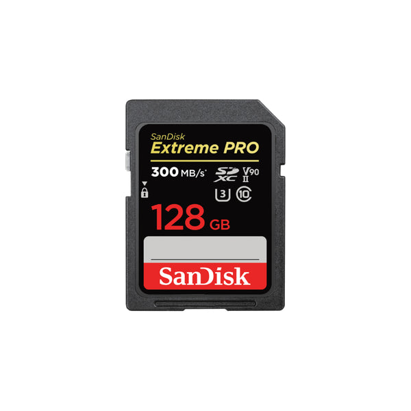 SanDisk Extreme Pro® SDHC 300MB/s UHS-II SD Card- 128GB