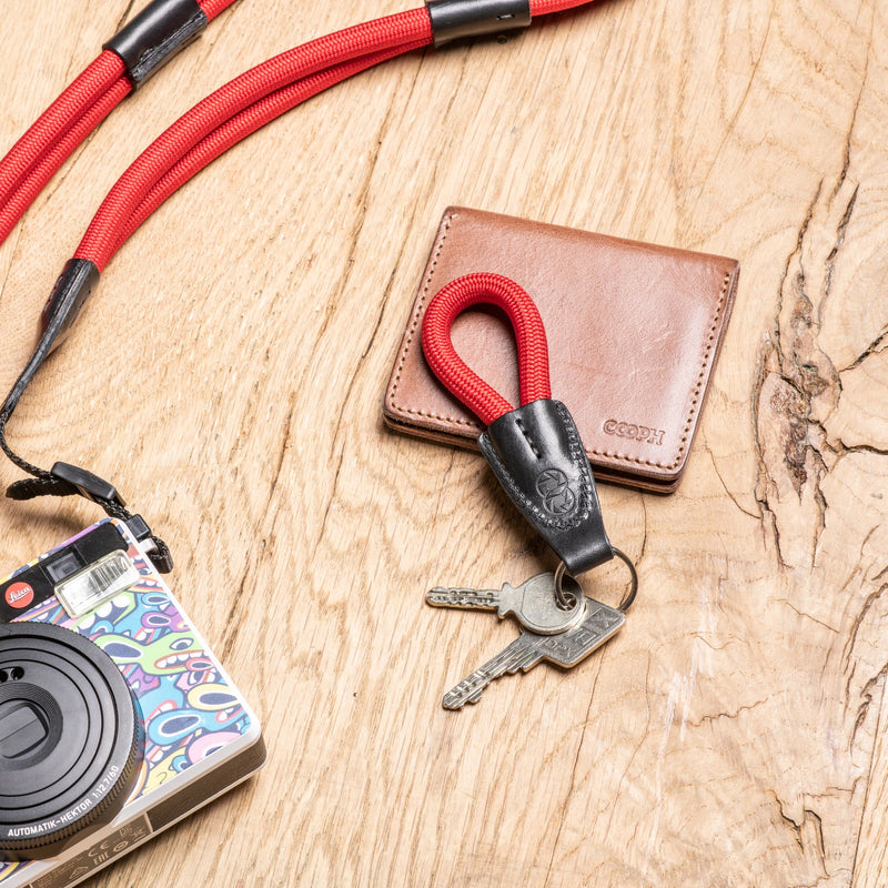 LEICA ROPE KEY CHAIN CREATED BY COOPH, RED
