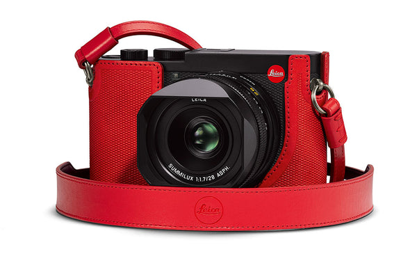 Leica Q2 Leather Carrying Strap, Red
